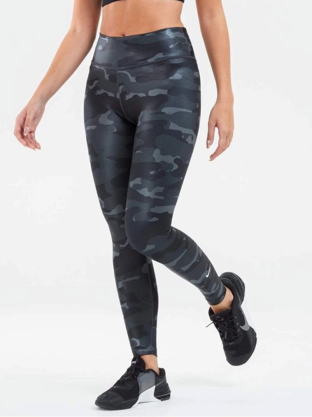 Nike dri fit Camouflage Camo Shiny Athletic Leggings Small